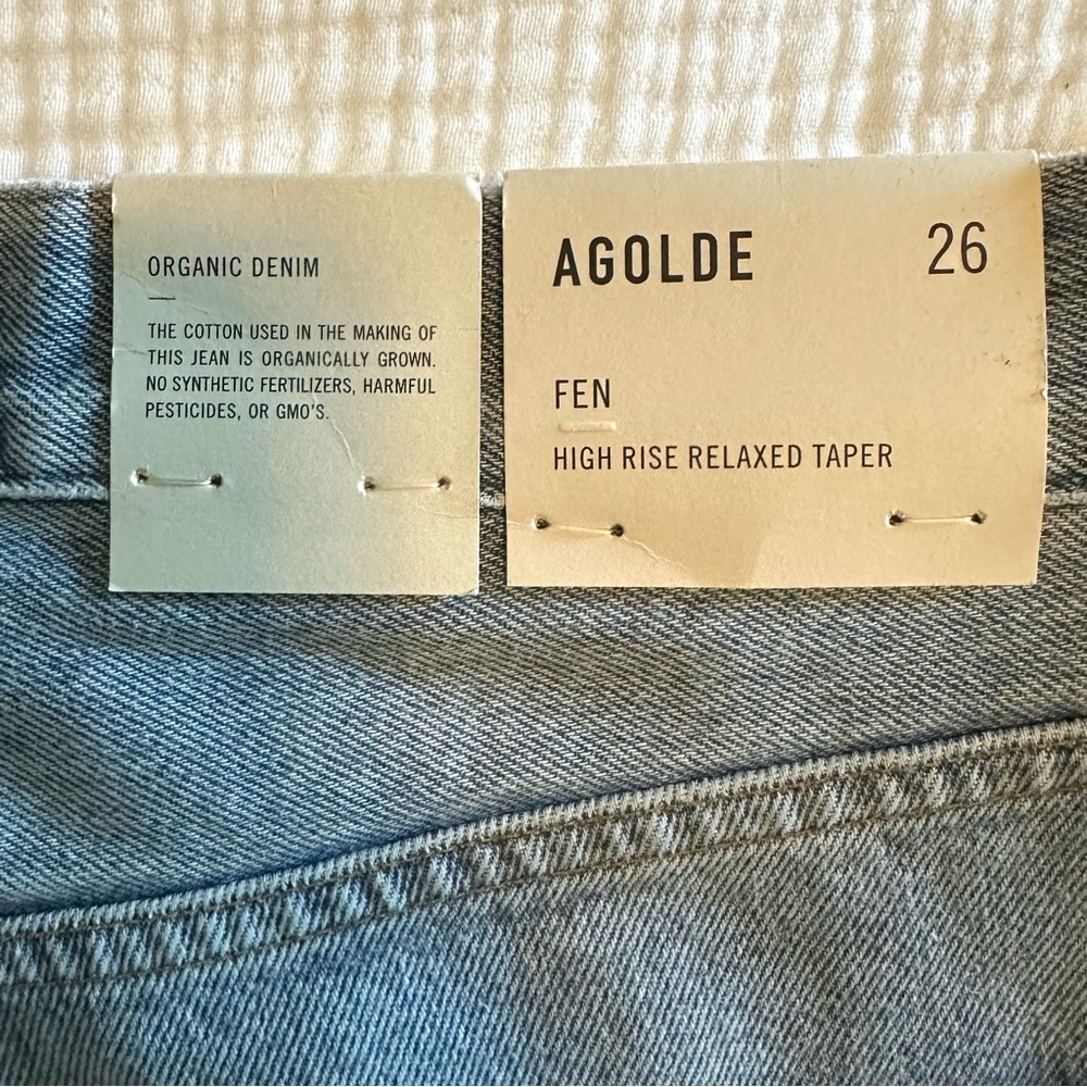 AGOLDE FEN - DIMENSION LIGHT WASH - SIZE 26 - NEW NWT - Picture 7 of 11